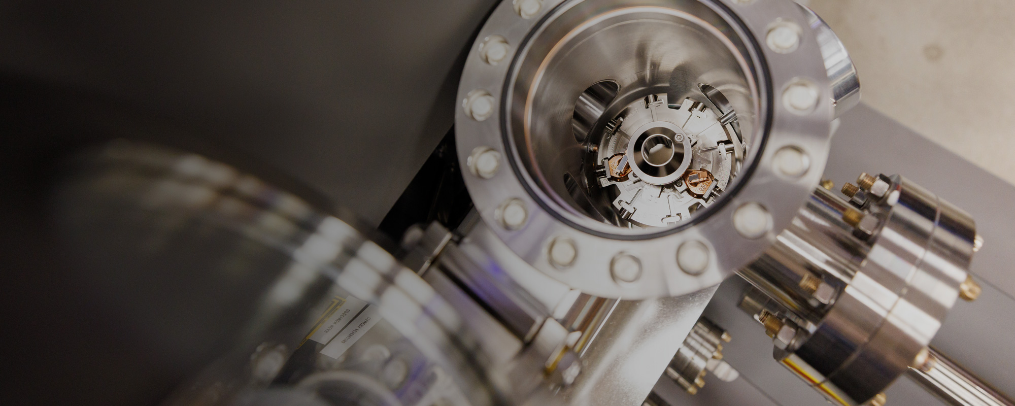Close-up of advanced instrumentation in the Core Analytical Facility